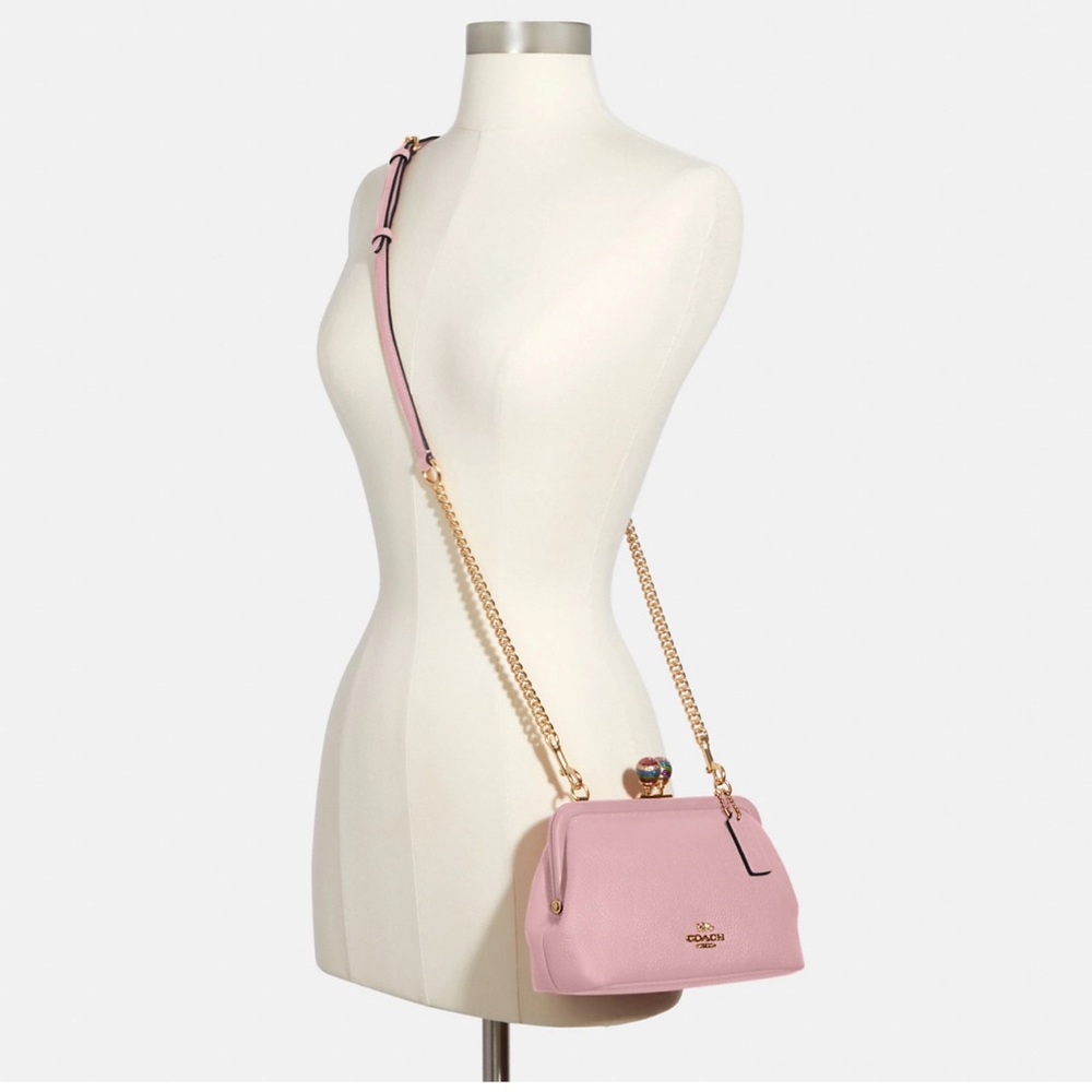 Coach Kisslock blush pink crossbody